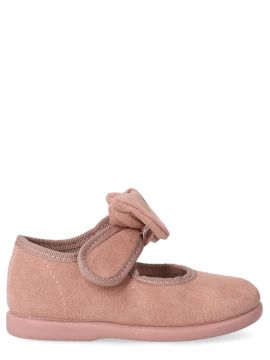 PEKES Zapato bailarina velcro lazo niña BAT 10650 ROSA