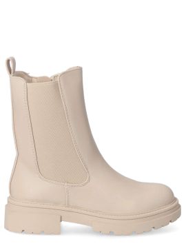 PEKES Bota chelsea elástico cremallera niña PEK P4015 BEIGE
